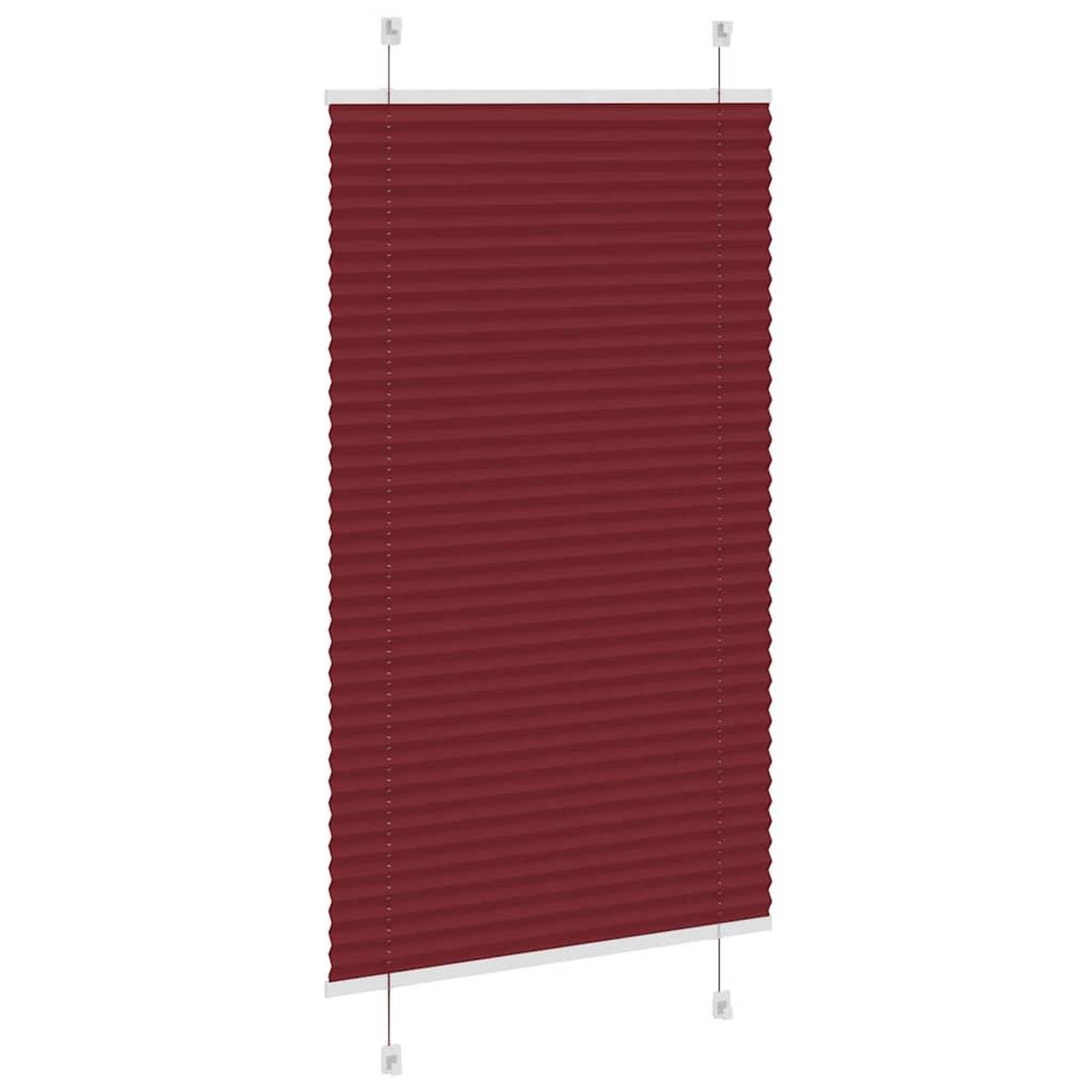 Voir la diapositive 4 : VIDAXL Store plisse rouge bordeaux 70x150 cm largeur du tissu 69,4 cm