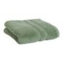 Voir la diapositive 2 : ACTUEL Maxi drap de bain uni en coton 500 g/m²