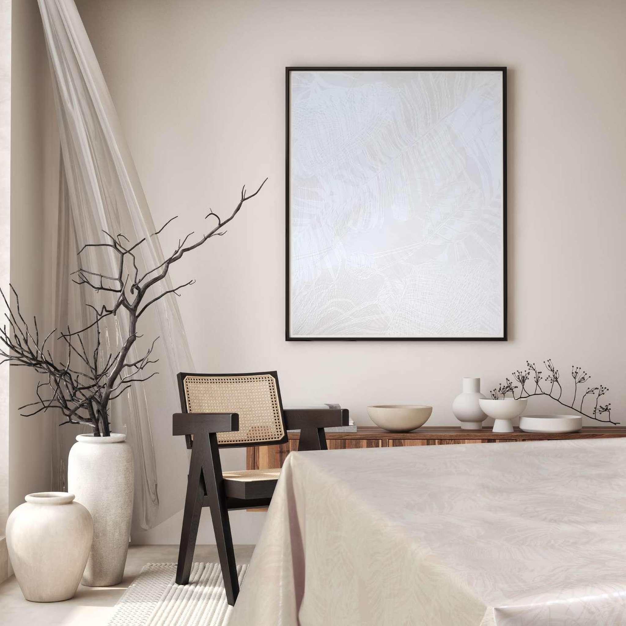 Voir la diapositive 2 : HABITABLE Nappe en toile cirée rectangulaire Vitali - 140 x 200 cm - Beige nacré