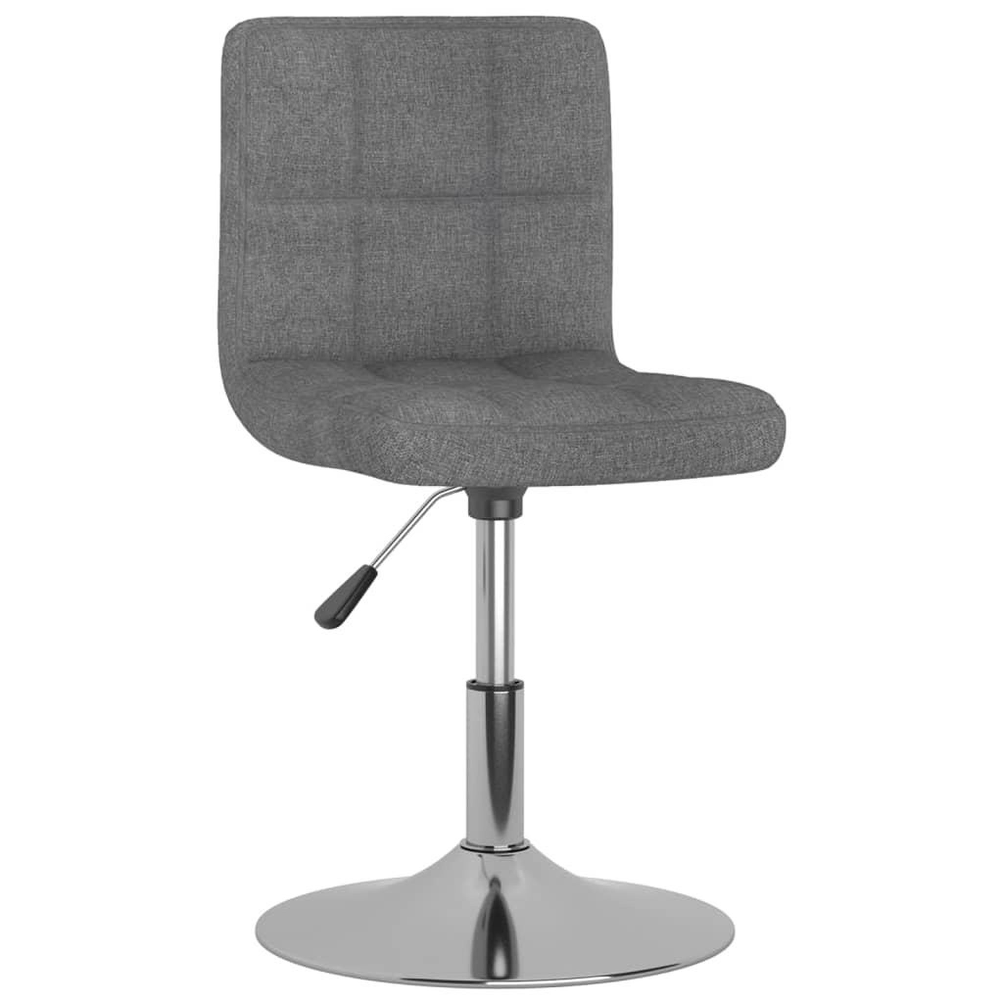 Voir la diapositive 2 : VIDAXL Chaises pivotantes a manger lot de 6 Gris clair Tissu