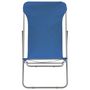 Voir la diapositive 3 : VIDAXL Chaises de plage pliables lot de 2 Acier et tissu oxford Bleu