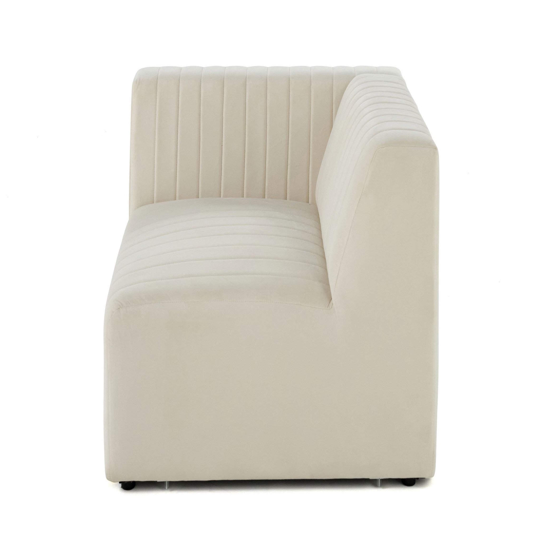 Voir la diapositive 1 : LISA DESIGN Nova - module d'assise gauche - en velours