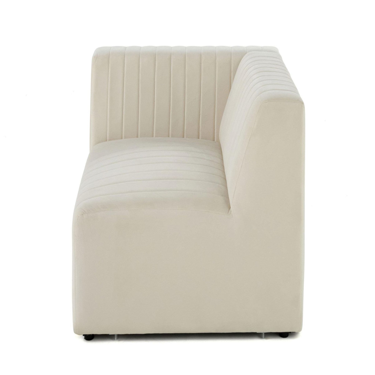 LISA DESIGN Nova - module d'assise gauche - en velours