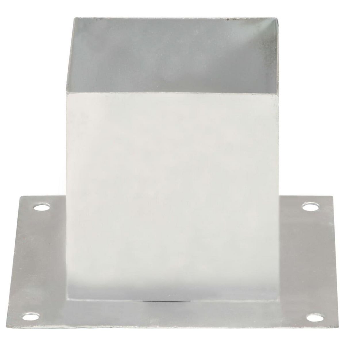 VIDAXL Ancres de poteau 4 pcs Metal galvanise 141 mm