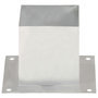 Voir la diapositive 4 : VIDAXL Ancres de poteau 4 pcs Metal galvanise 141 mm