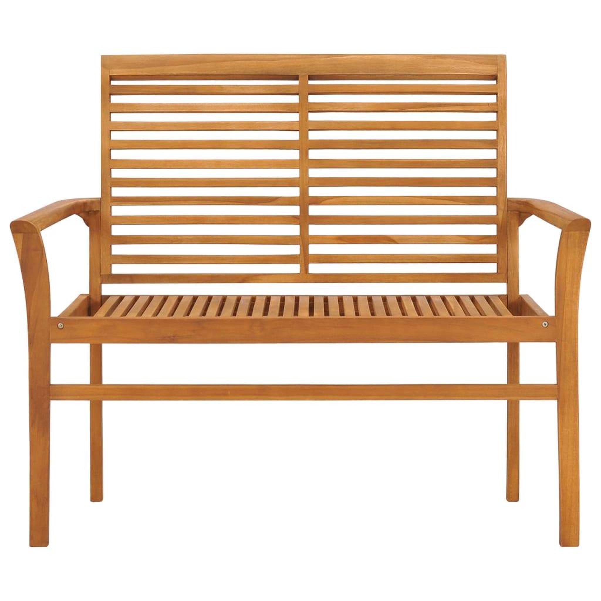 Voir la diapositive 3 : VIDAXL Banc de jardin avec coussin taupe 112 cm Bois de teck massif