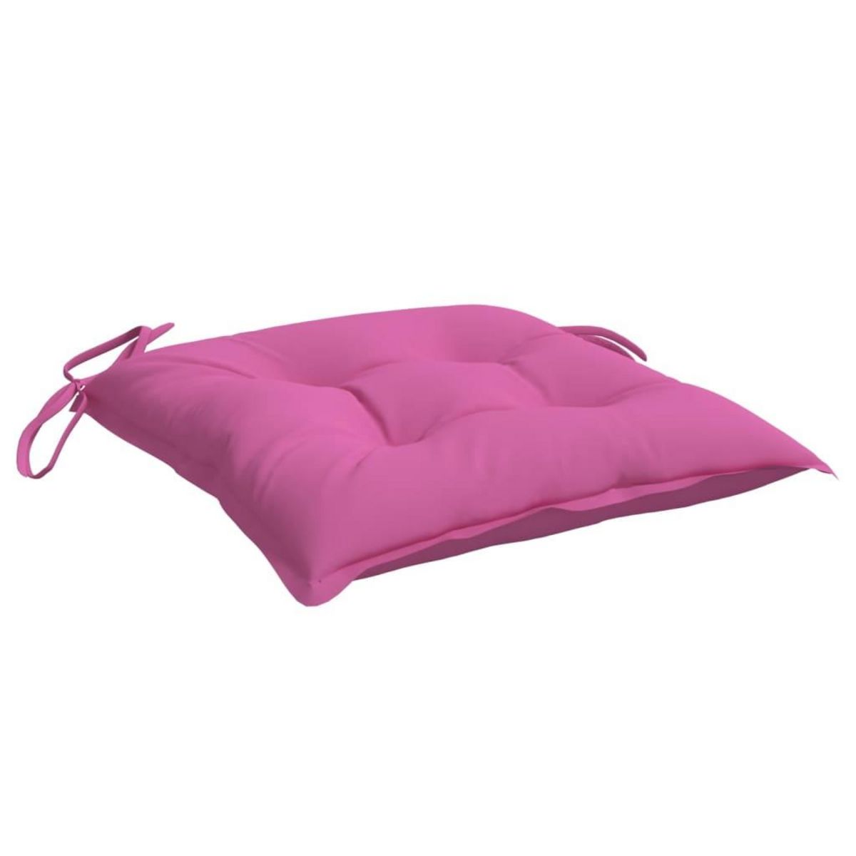 VIDAXL Coussins de chaise lot de 2 rose 50x50x7 cm tissu oxford