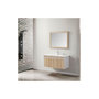 Voir la diapositive 3 : WILSA Ensemble de salle de bain bois et blanc 99 cm