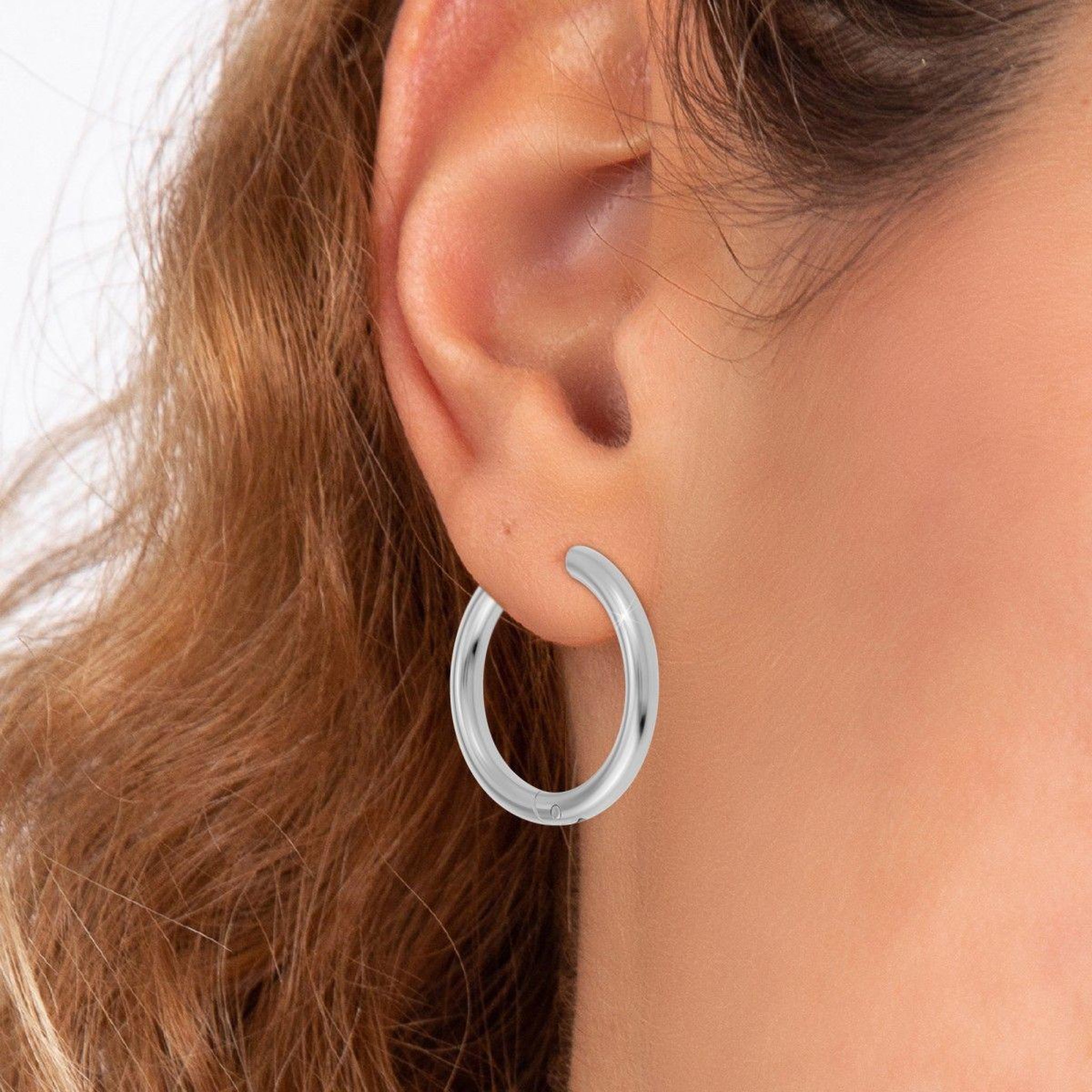 Voir la diapositive 2 : SC CRYSTAL Boucles d'oreilles SC Crystal en acier inoxydable