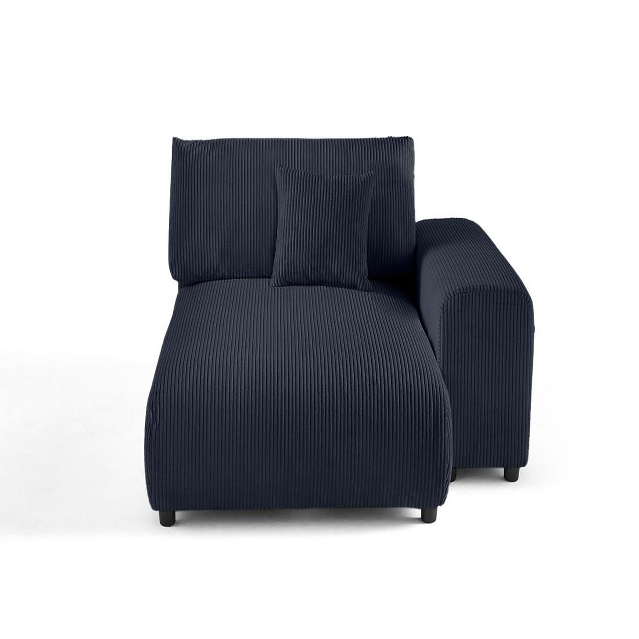 Voir la diapositive 1 : LISA DESIGN Garance - module d'assise méridienne droit - en velours côtelé