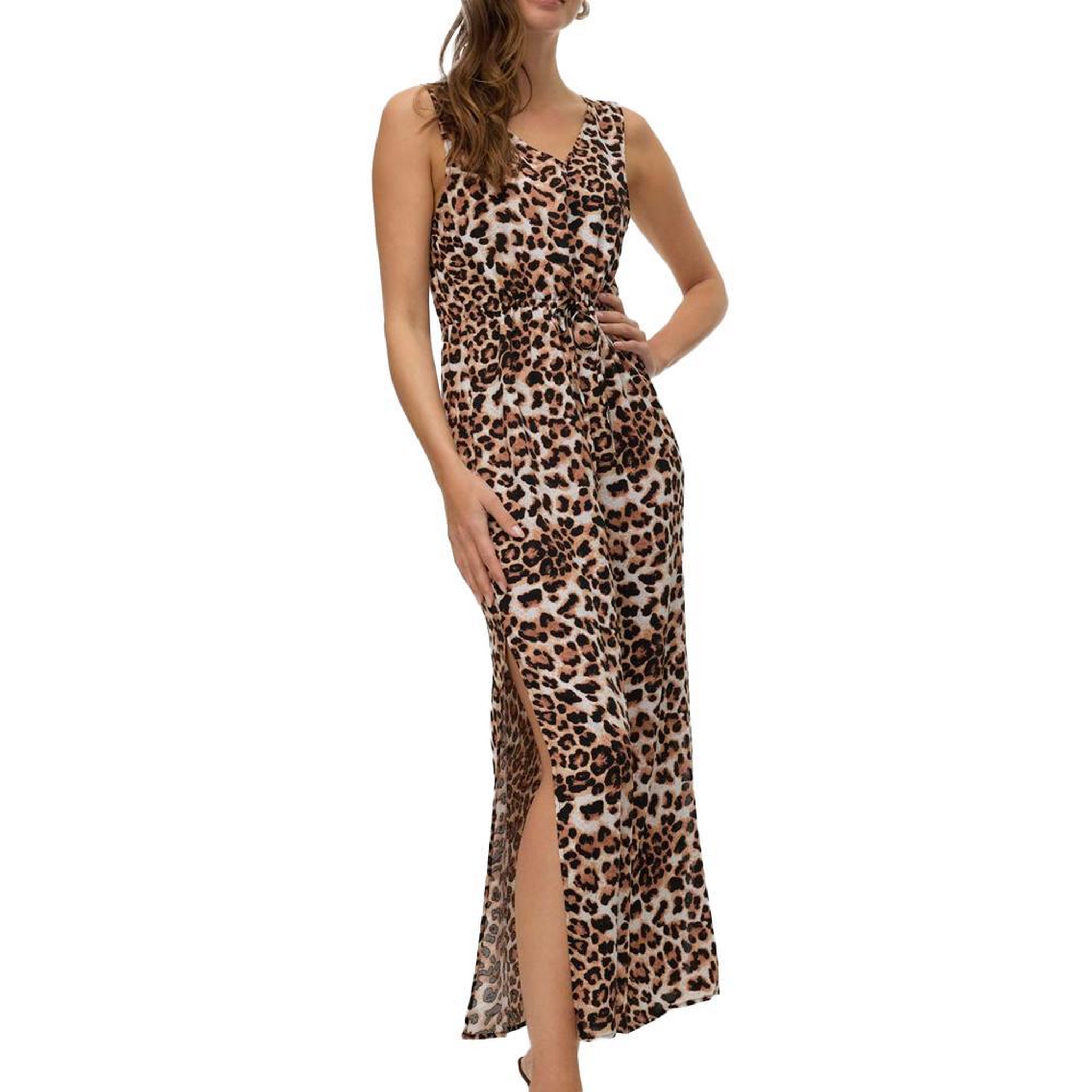 Vero Moda Robe Longue Noire/Blanc/Marron Femme Vero Moda 10286770. Coloris disponibles : Beige