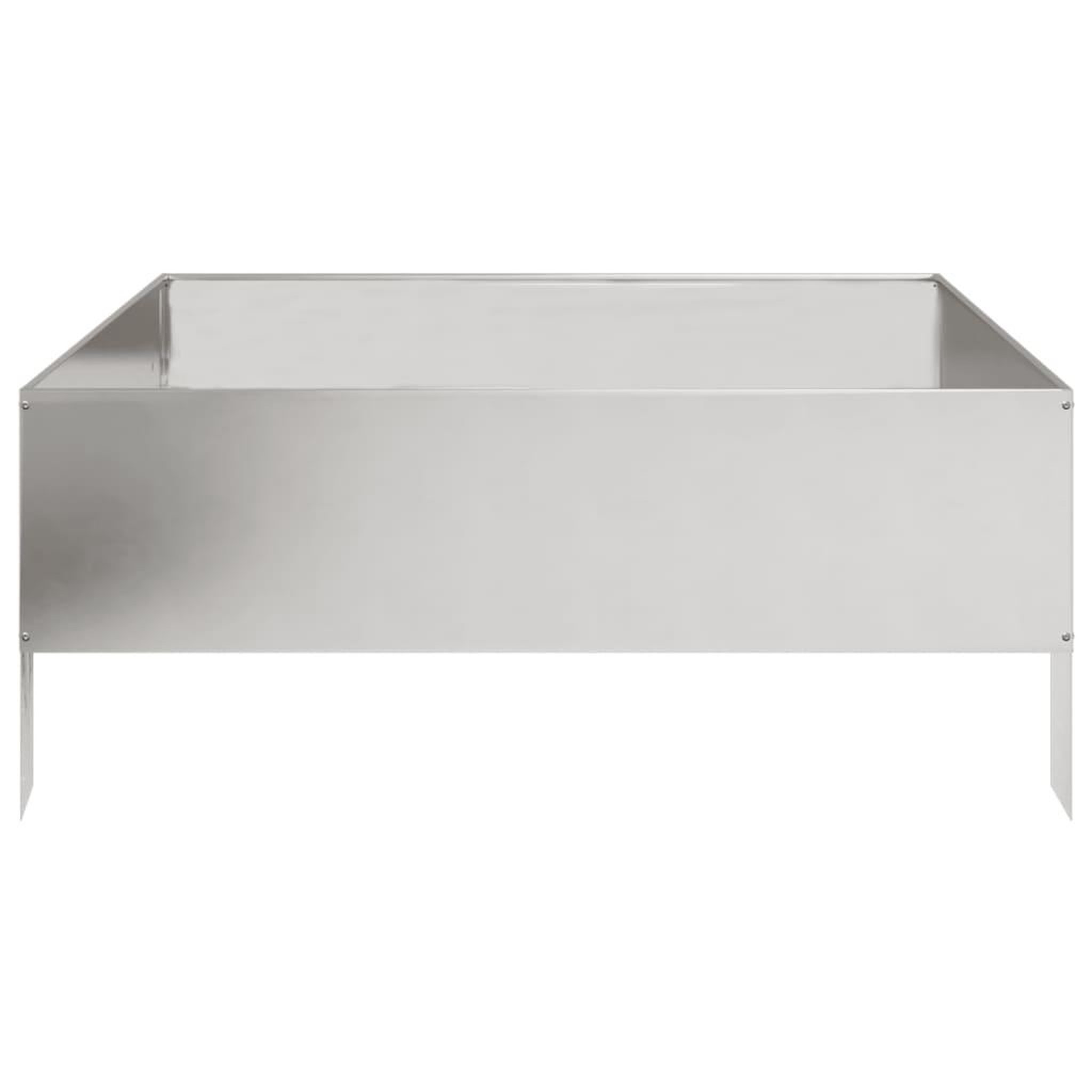 Voir la diapositive 4 : VIDAXL Lit sureleve de jardin 100x100x25 cm acier inoxydable