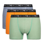 DIM Lot de 3 Boxers Vert/Gris/ Homme Dim D6596. Coloris disponibles : Orange