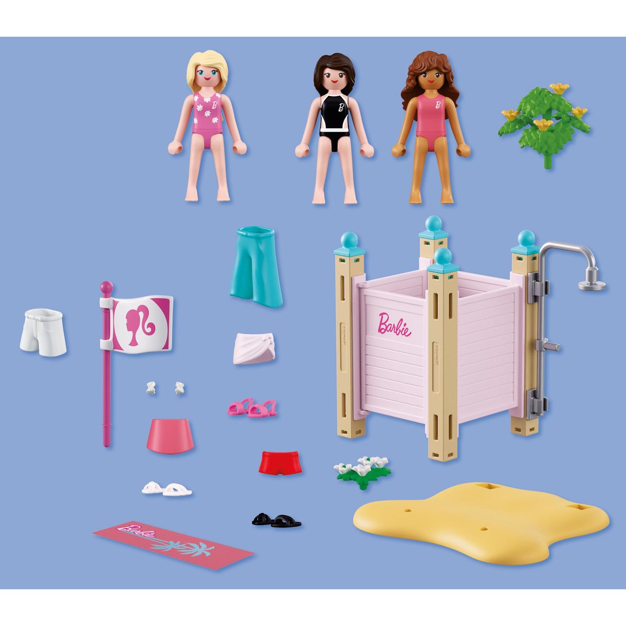 Voir la diapositive 4 : PLAYMOBIL Barbie - Cabine de plage