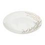 Voir la diapositive 2 : SECRET DE GOURMET Lot de 6 Assiettes à Dessert  Bois de Rose  19cm Blanc