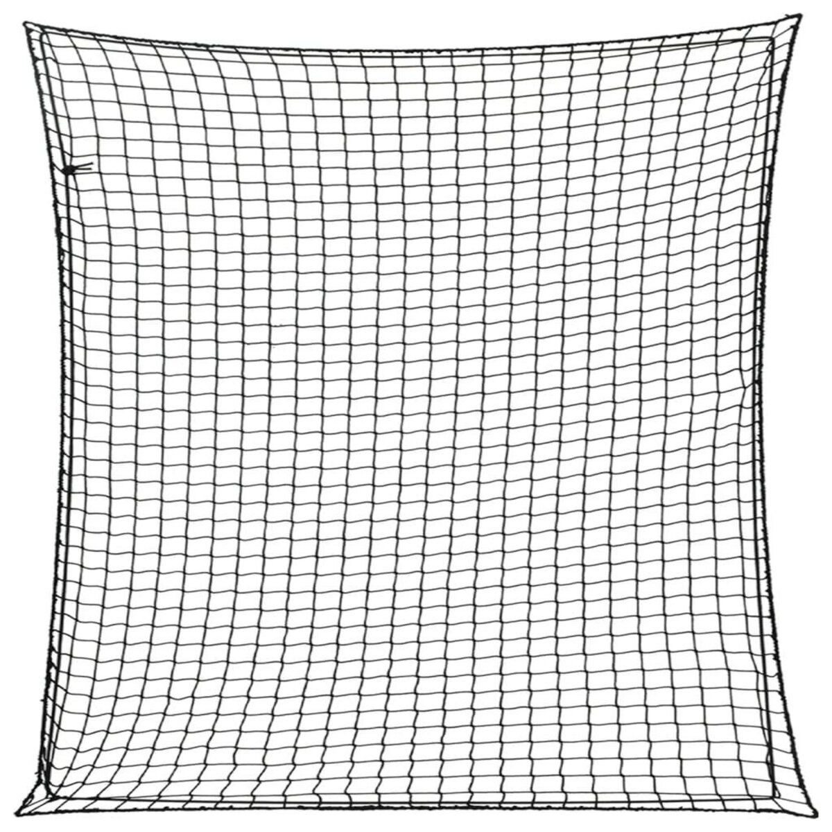 VIDAXL Filet pour remorque avec corde elastique noir 3x3 m PP