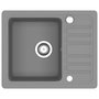 Voir la diapositive 2 : VIDAXL Evier de cuisine en granit Bac unique Gris