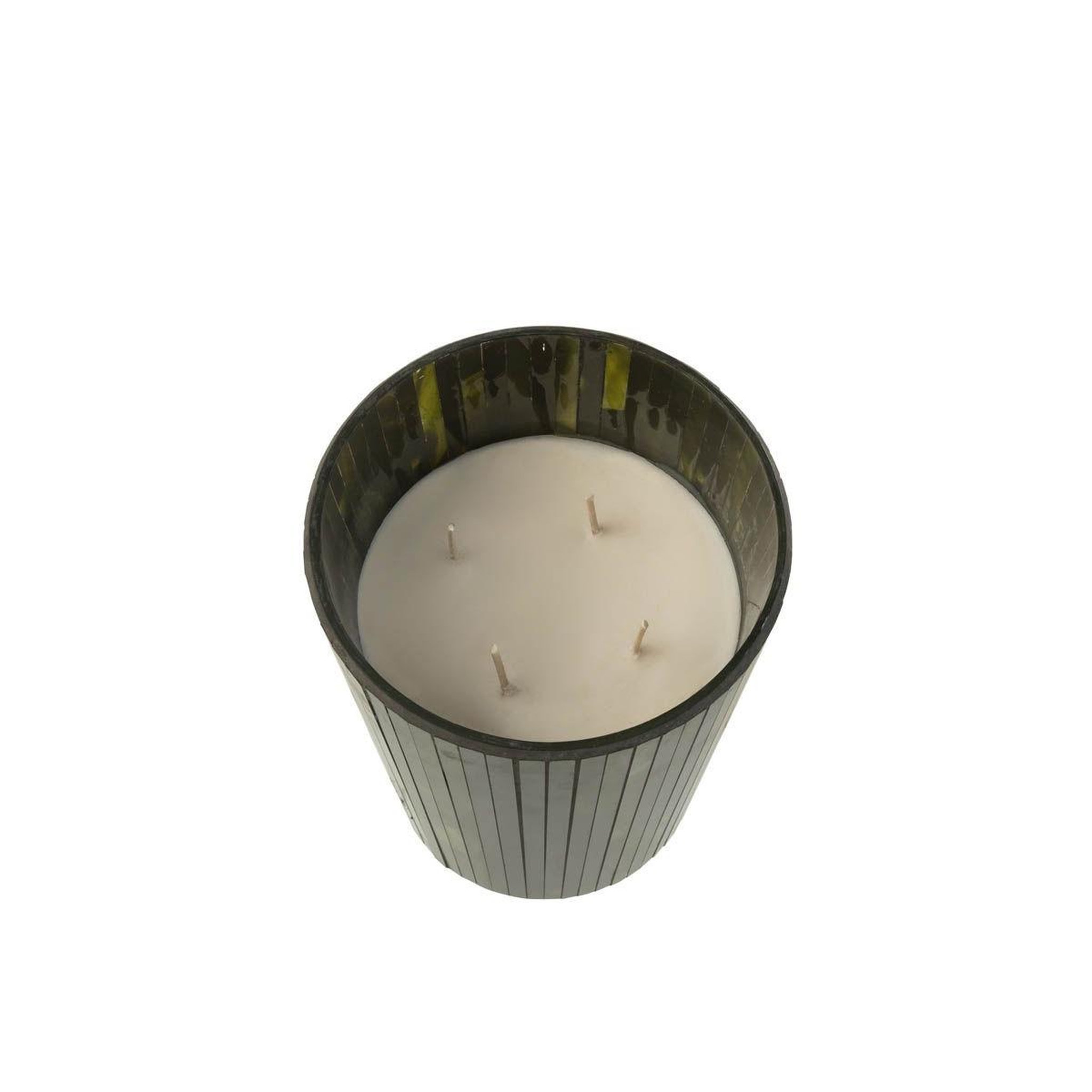 Voir la diapositive 2 : J-LINE Bougie parfumée  noa  18cm herbal serenity