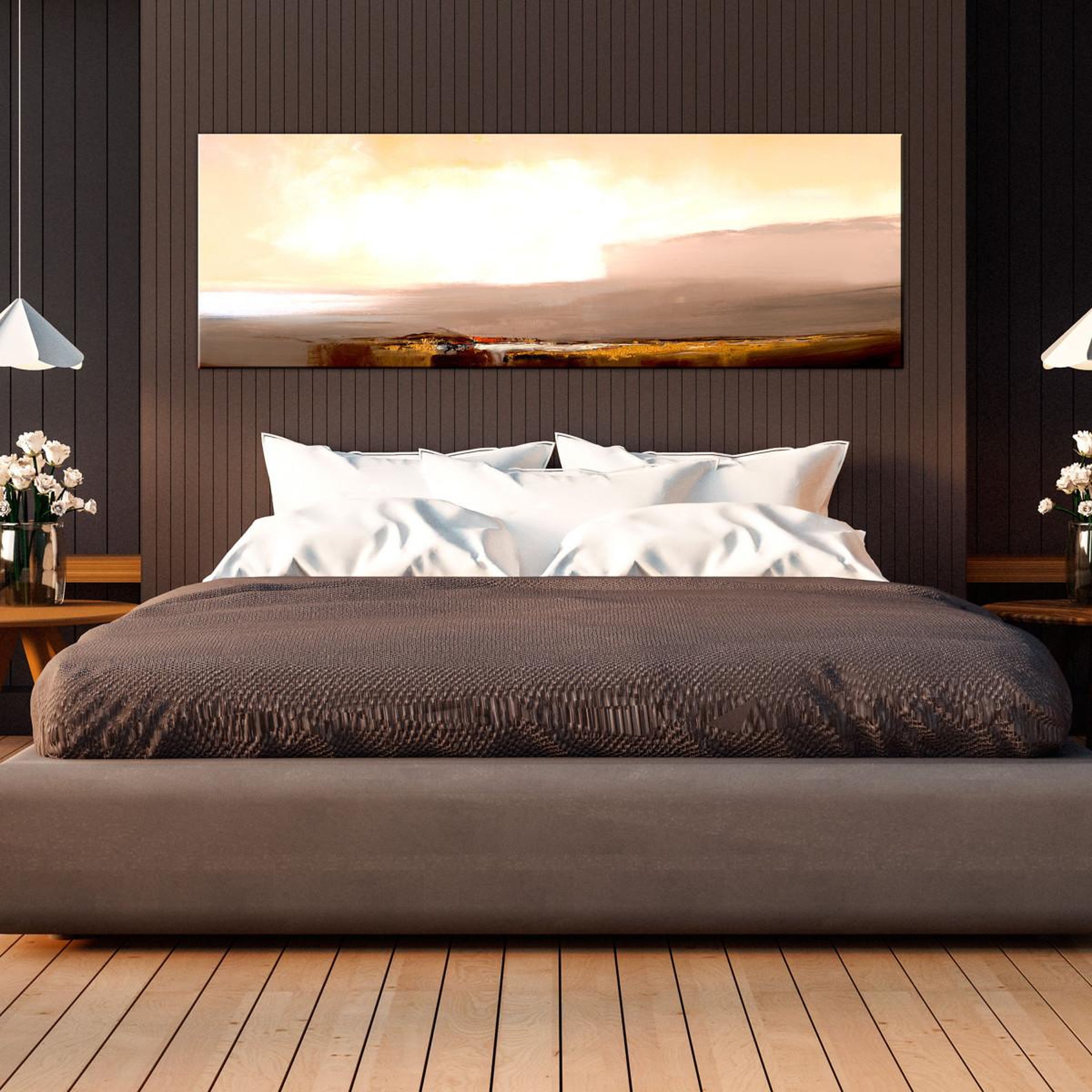 Voir la diapositive 2 : Paris Prix Tableau imprimé  beginning of the end beige narrow