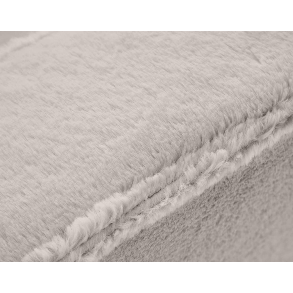 LISA DESIGN Jake - canapé d'angle droit 4 places convertible avec coffre en fausse fourrure