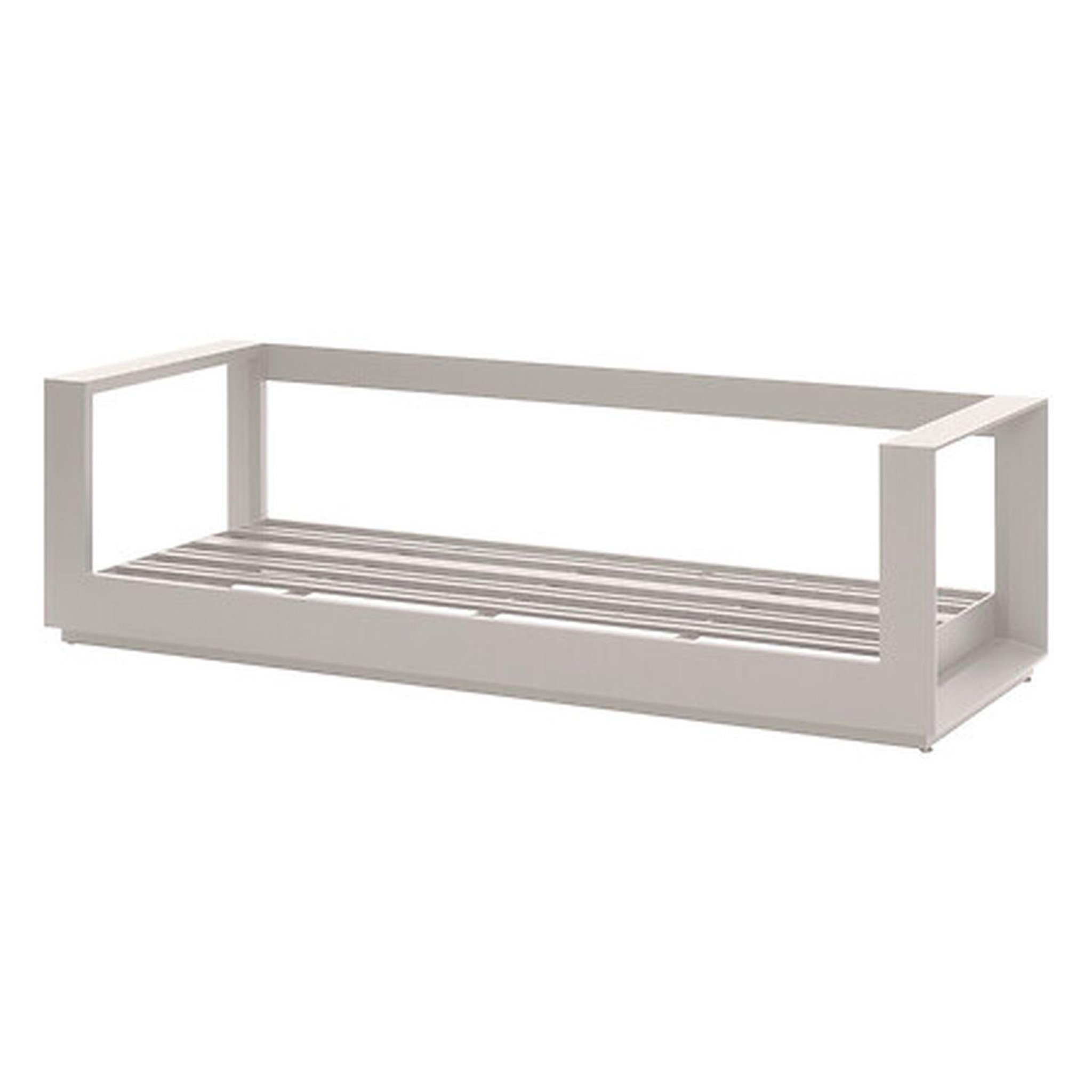 Voir la diapositive 3 : HESPERIDE Canapé de jardin en aluminum 3 places allure - avoine et beige zebrano