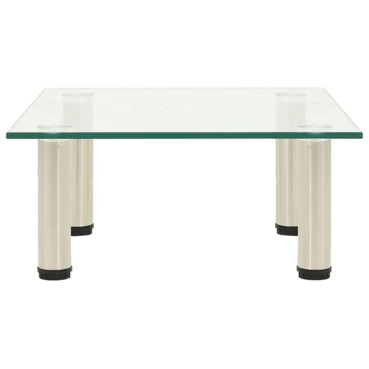 VIDAXL Meuble TV Transparent 40x35x17 cm Verre trempe