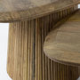 Voir la diapositive 3 : LISA DESIGN Dayo - lot de 2 tables basses gigognes - en bois massif de manguier - 93 et 76 cm