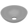 Voir la diapositive 2 : VIDAXL Lavabo de salle de bain Ceramique Gris clair Rond