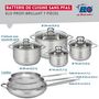 Voir la diapositive 2 : ELO Ensemble de 3 Poêles de cuisson 24, 28 et 32 cm et 4 faitouts 14, 16, 20 et 24 cm Elo Profi Brillant