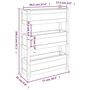 Voir la diapositive 6 : VIDAXL Jardiniere Blanc 77x25x104,5 cm Bois massif de pin