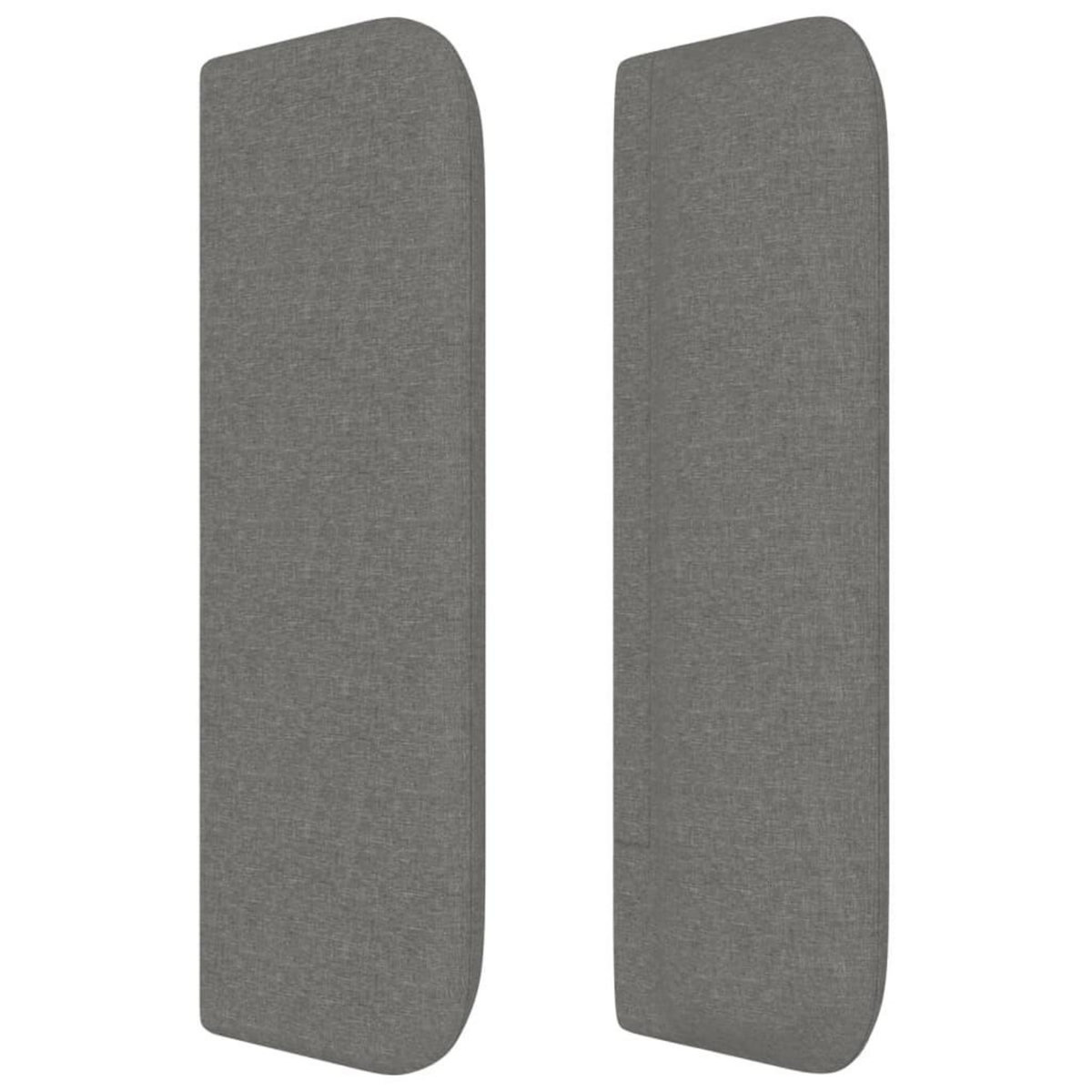 VIDAXL Tete de lit avec oreilles Gris fonce 103x16x78/88 cm Tissu