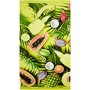ACTUEL Drap de plage fantaisie en coton velours 350 gr/m2 motifs Fruits MIAMI
