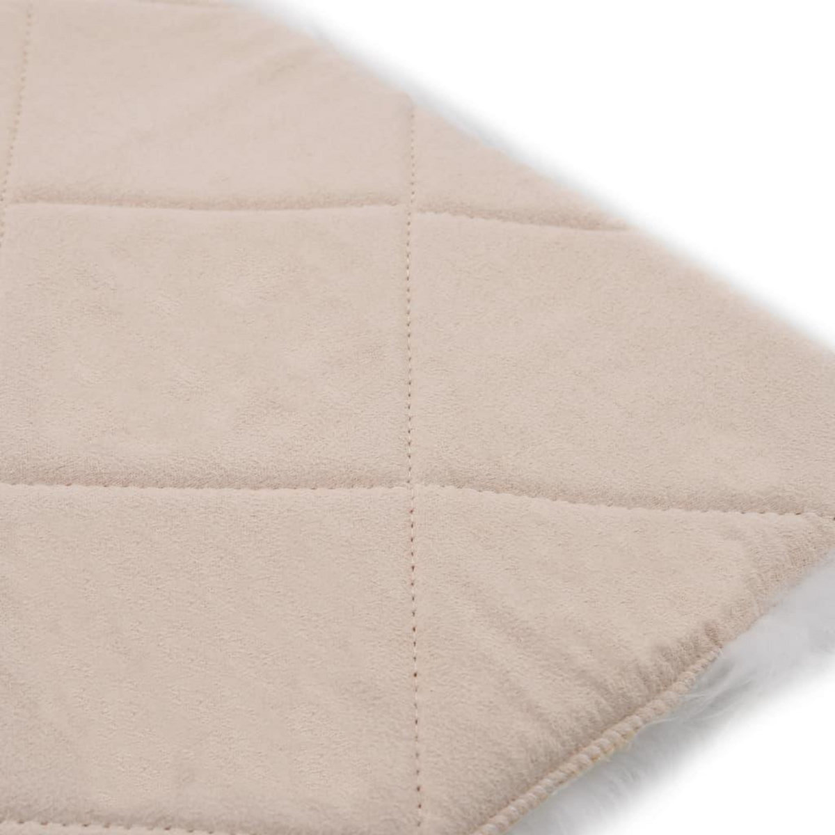 VIDAXL Coussins de chaise lot de 2 Blanc Peau de mouton veritable