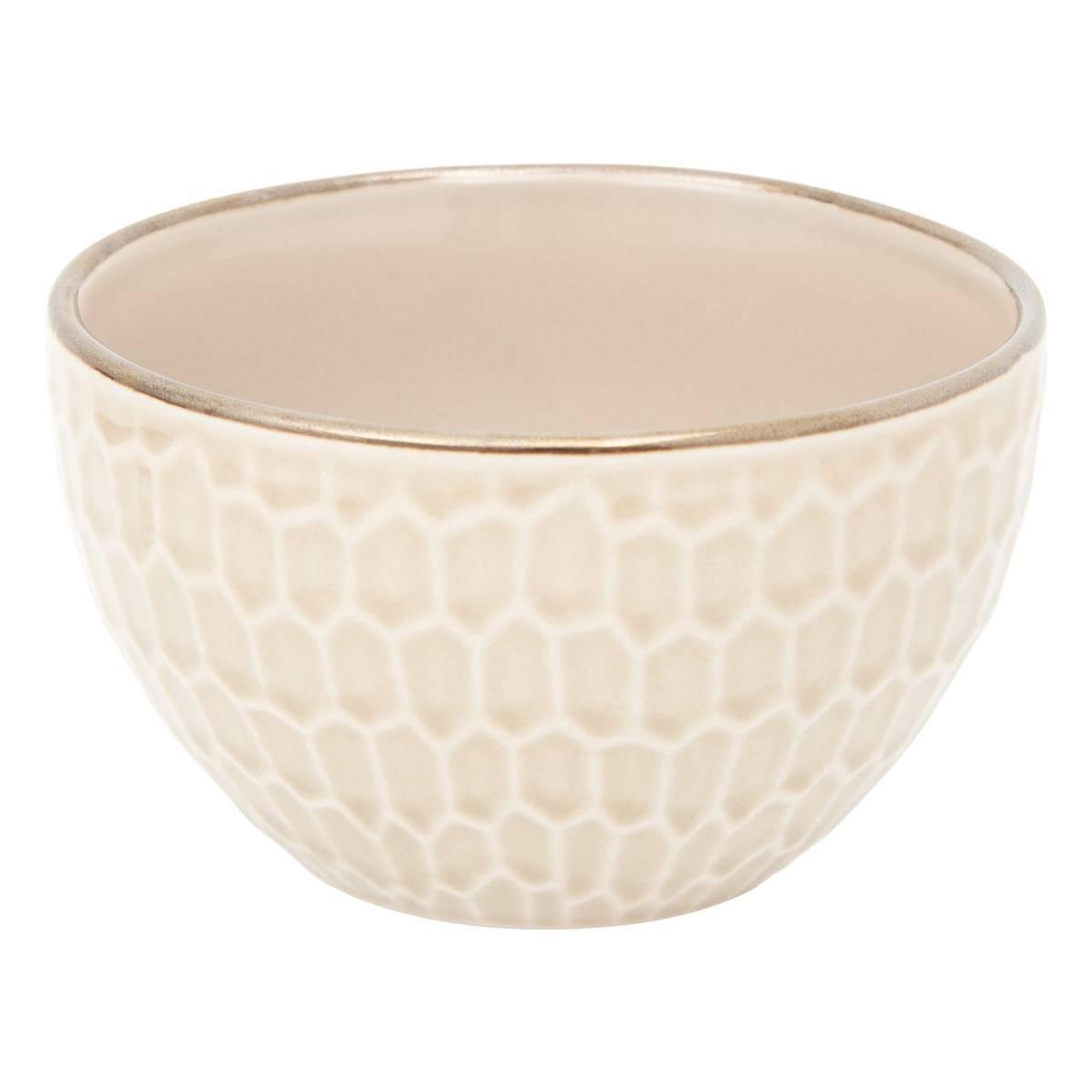 Voir la diapositive 2 : SECRET DE GOURMET Lot de 6 coupelles en faïence  ella  32cl beige