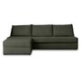 Voir la diapositive 6 : LISA DESIGN Palmira - canapé d'angle gauche - 4 places - convertible couchage quotidien - matelas 14 cm - en velours côtelé