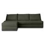 Voir la diapositive 6 : LISA DESIGN Palmira - canapé d'angle gauche - 4 places - convertible couchage quotidien - matelas 14 cm - en velours côtelé