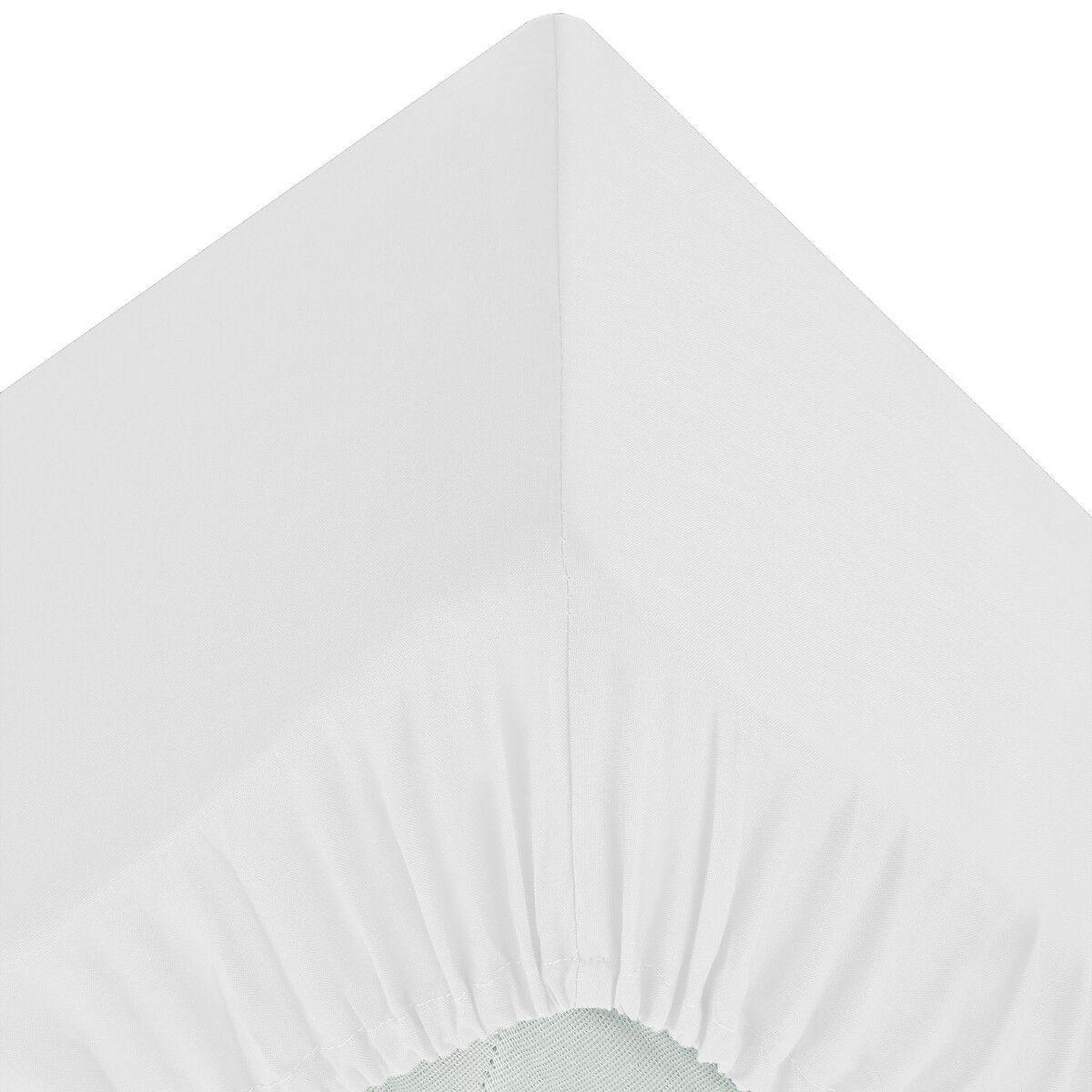 ATMOSPHERA Drap housse 2 personnes  percale  160x200cm blanc