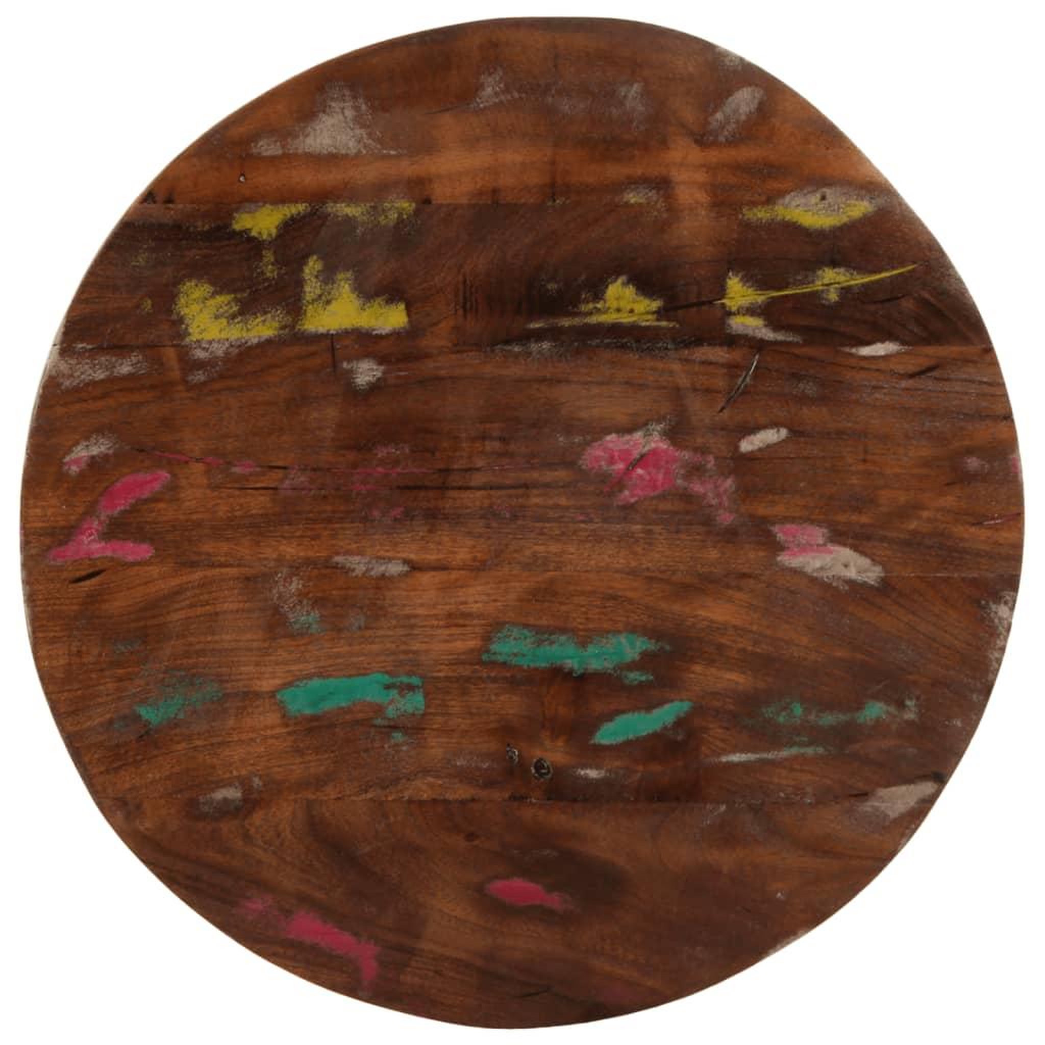 VIDAXL Dessus de table Ø 50x2,5 cm rond bois massif de recuperation