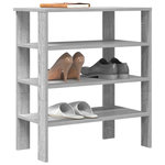 VIDAXL Etagere a chaussures sonoma gris 61x32x70 cm bois d'ingenierie