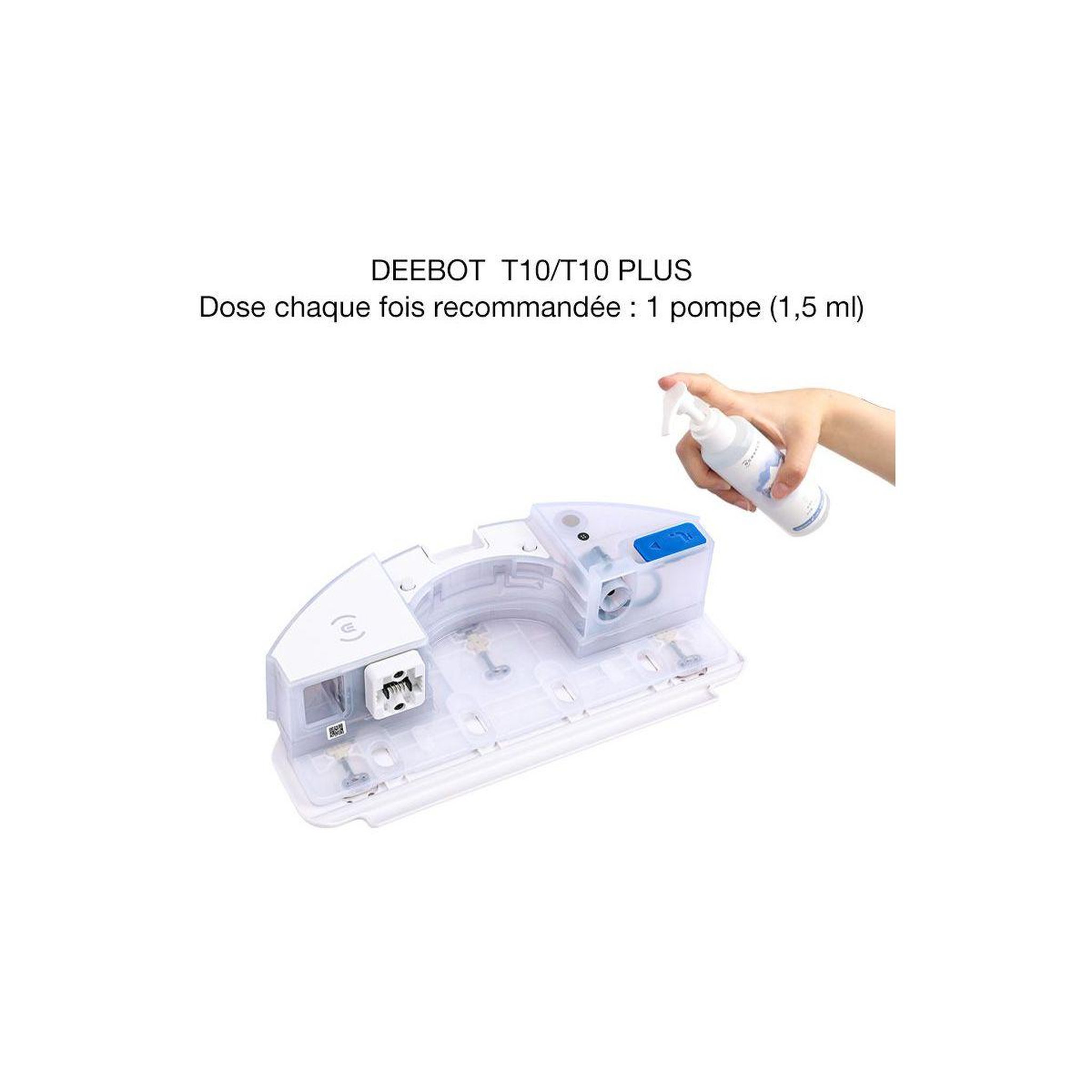 Voir la diapositive 2 : ECOVACS Détergent pour aspirateur robot laveur modèles t10, x1 , x1 plus - 110 ml