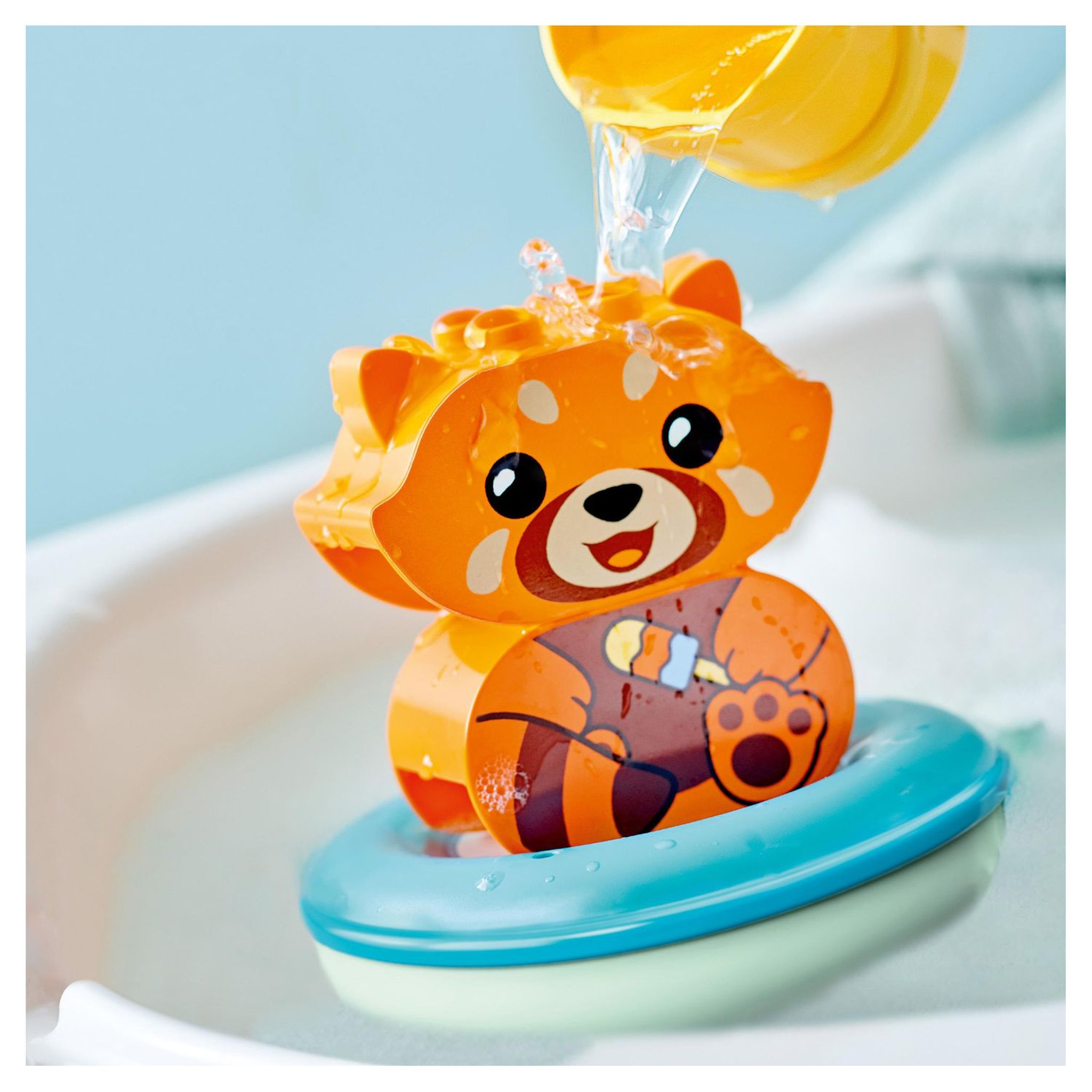 Voir la diapositive 4 : LEGO Duplo 10964 Jouet de bain : Panda rouge flottant, Set Baignoire pour Bébés et Enfants