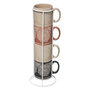 Voir la diapositive 1 : SECRET DE GOURMET Lot de 4 Mugs sur Rack  Indonésie  24cl Multicolore