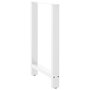 Voir la diapositive 4 : VIDAXL Pieds de table basse blanc 2 pcs 60x(90-91) cm acier