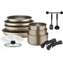 Voir la diapositive 2 : Arthur Martin Batterie de cuisine Arthur Martin AM133CH 15 pieces - Aluminium - Poignée amovible - Tous feux dont induction