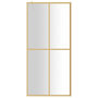 Voir la diapositive 3 : VIDAXL Paroi de douche avec verre ESG transparent dore 90x195 cm