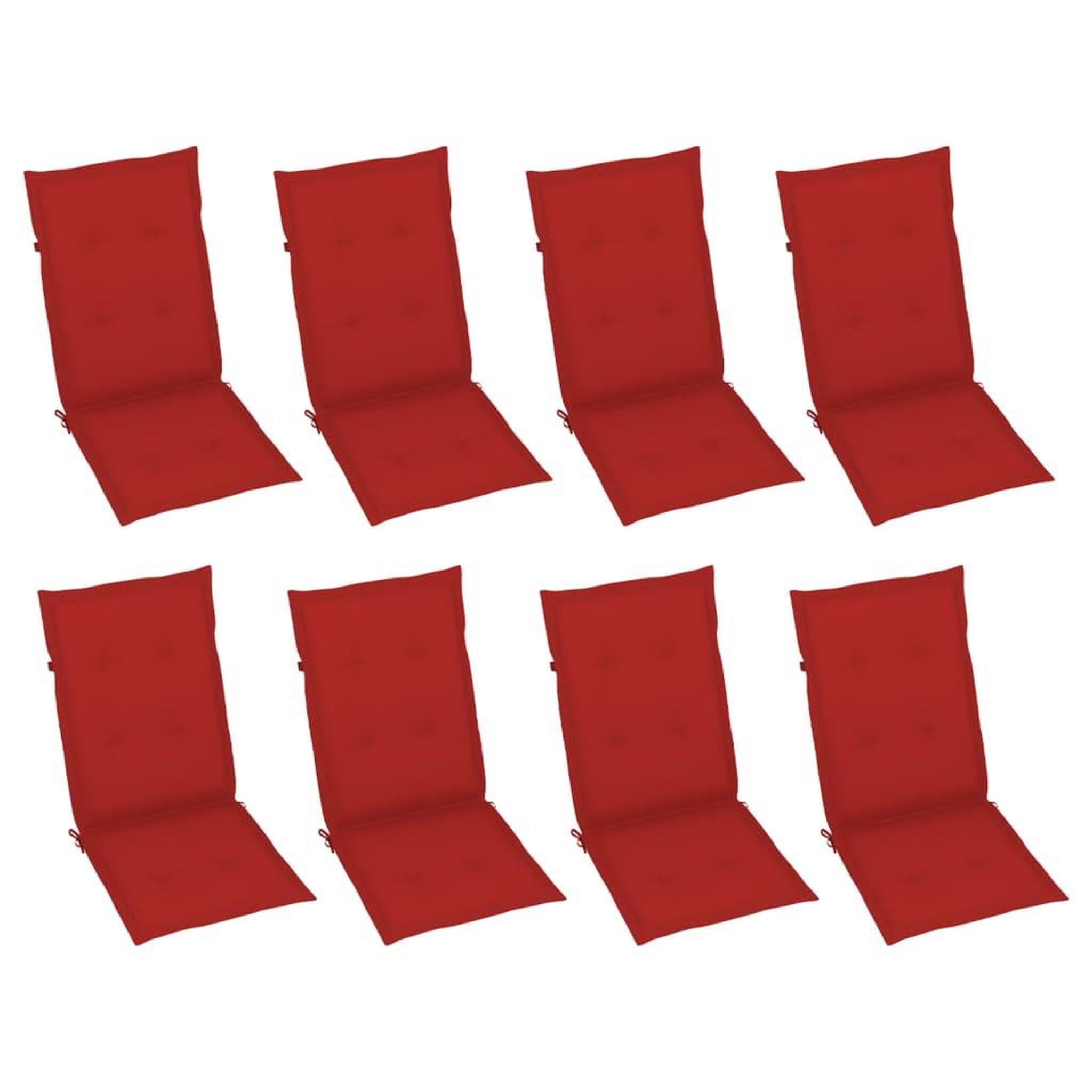 Voir la diapositive 3 : VIDAXL Chaises inclinables de jardin et coussins lot de 8 Gris Acacia