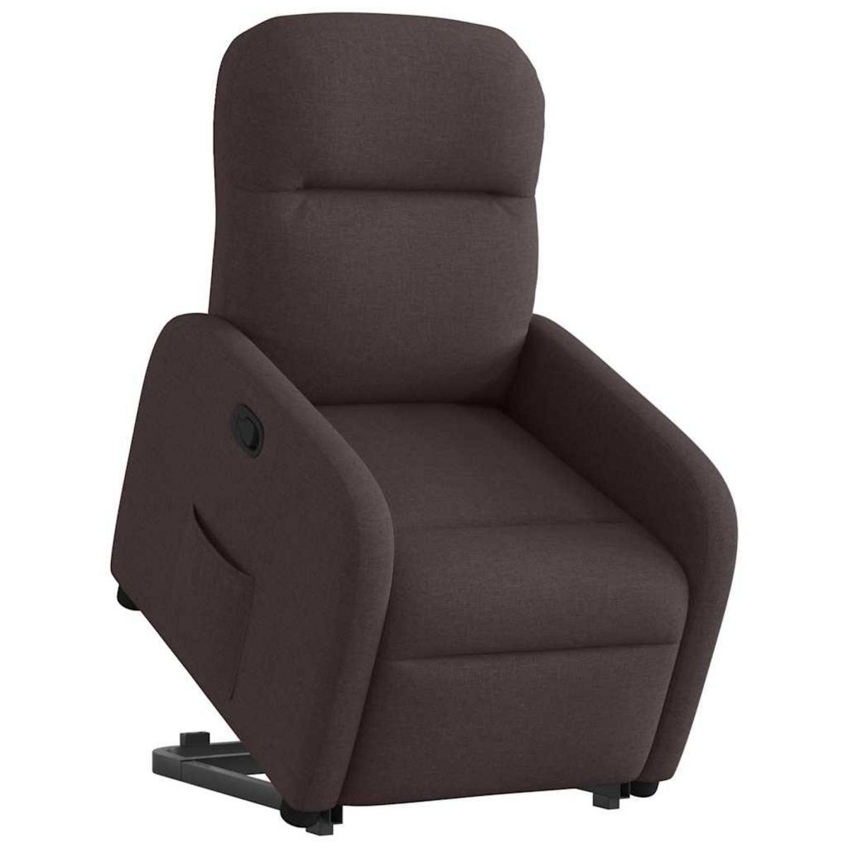 VIDAXL Fauteuil inclinable marron fonce tissu