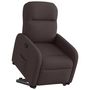 Voir la diapositive 3 : VIDAXL Fauteuil inclinable marron fonce tissu