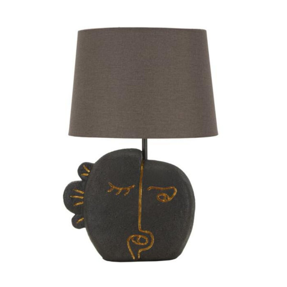 Paris Prix Lampe à Poser en Résine  Tribal  39cm Marron