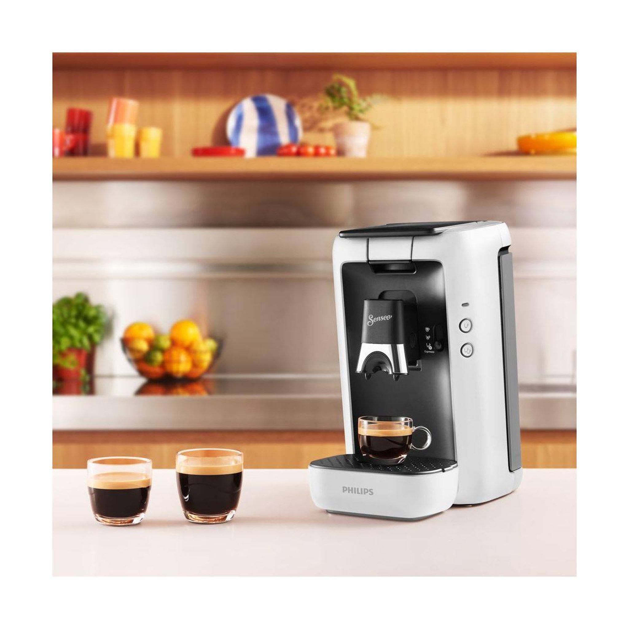 Voir la diapositive 3 : Philips Senseo maestro CSA260/11 blanc